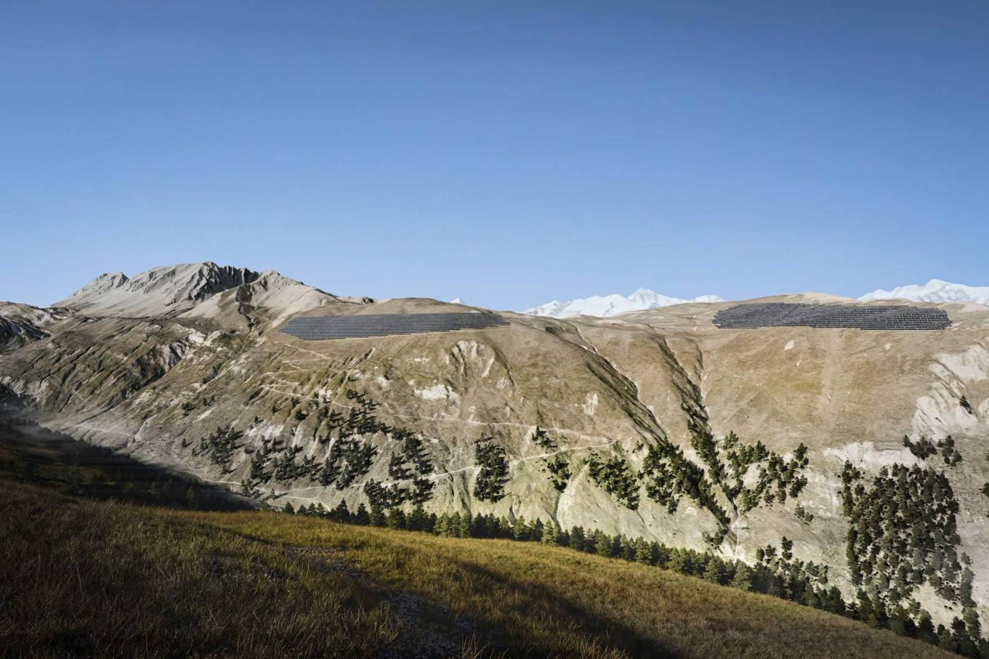 Das redimensionierte Projekt geht von einer Fläche von 1 km² aus und soll 110 GWh jährlich liefern.