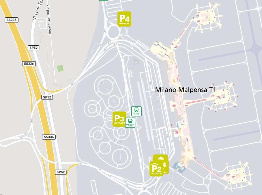 <b>Figure 4</b> Le living lab italien: l’aéroport de Milan Malpensa (MXP).