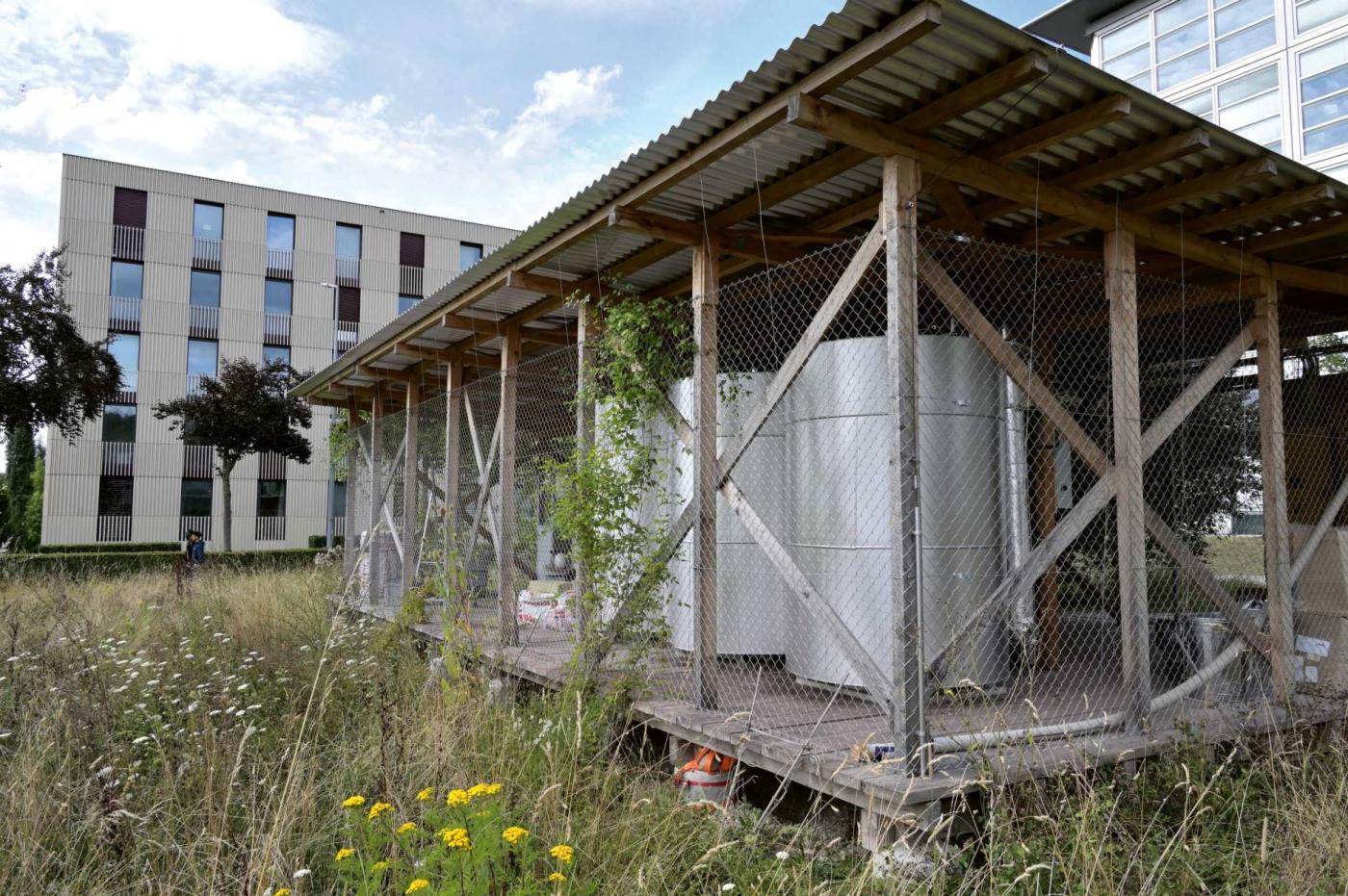 Jeder der drei Stahlkessel am Campus Hönggerberg hat ein Volumen von 1,4 m³ und kann mit bis zu 3 t Eisenerz befüllt werden.