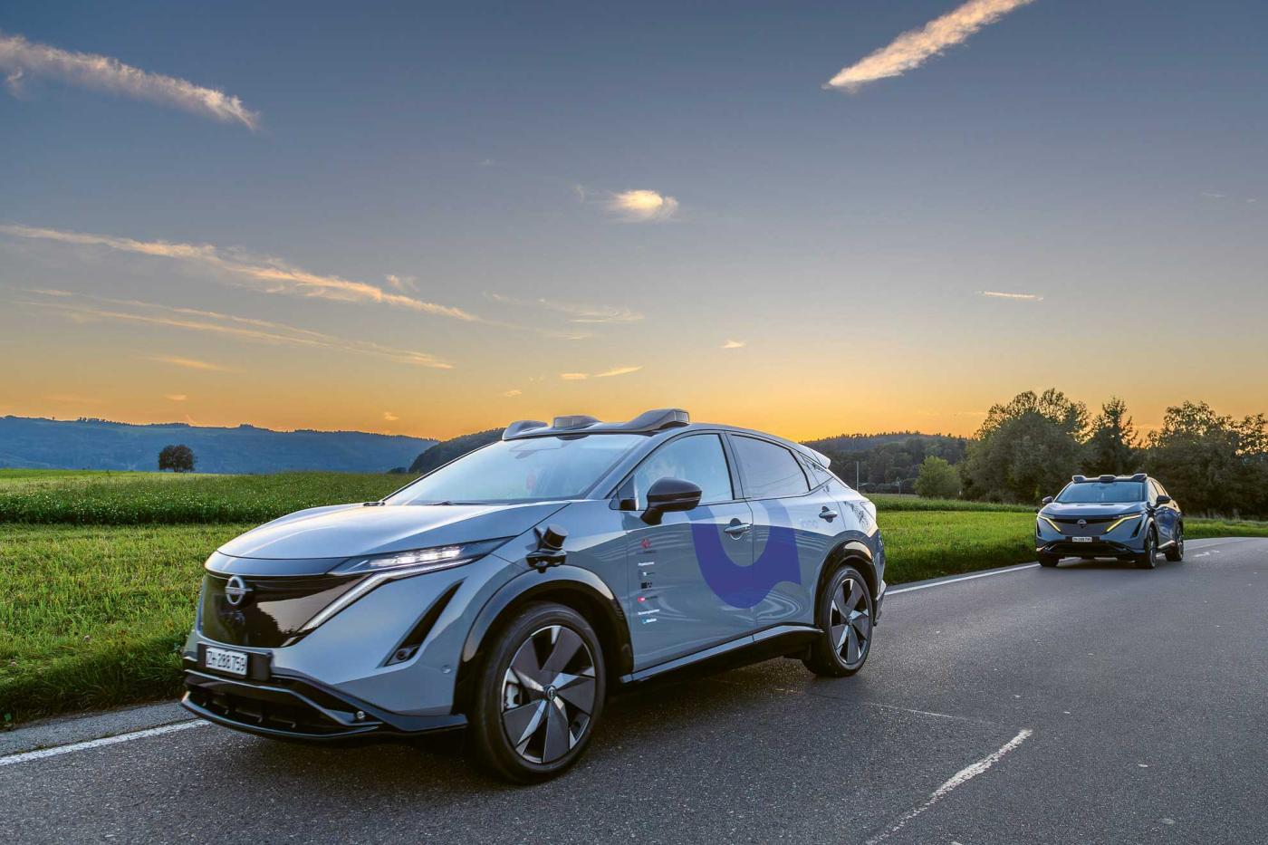 Iamo-Pilotfahrzeuge im Furttal.