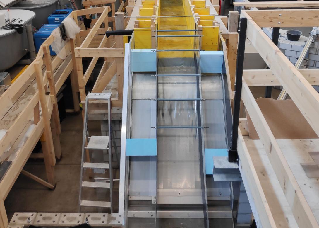 Coanda-Rechen für Fisch und Strom